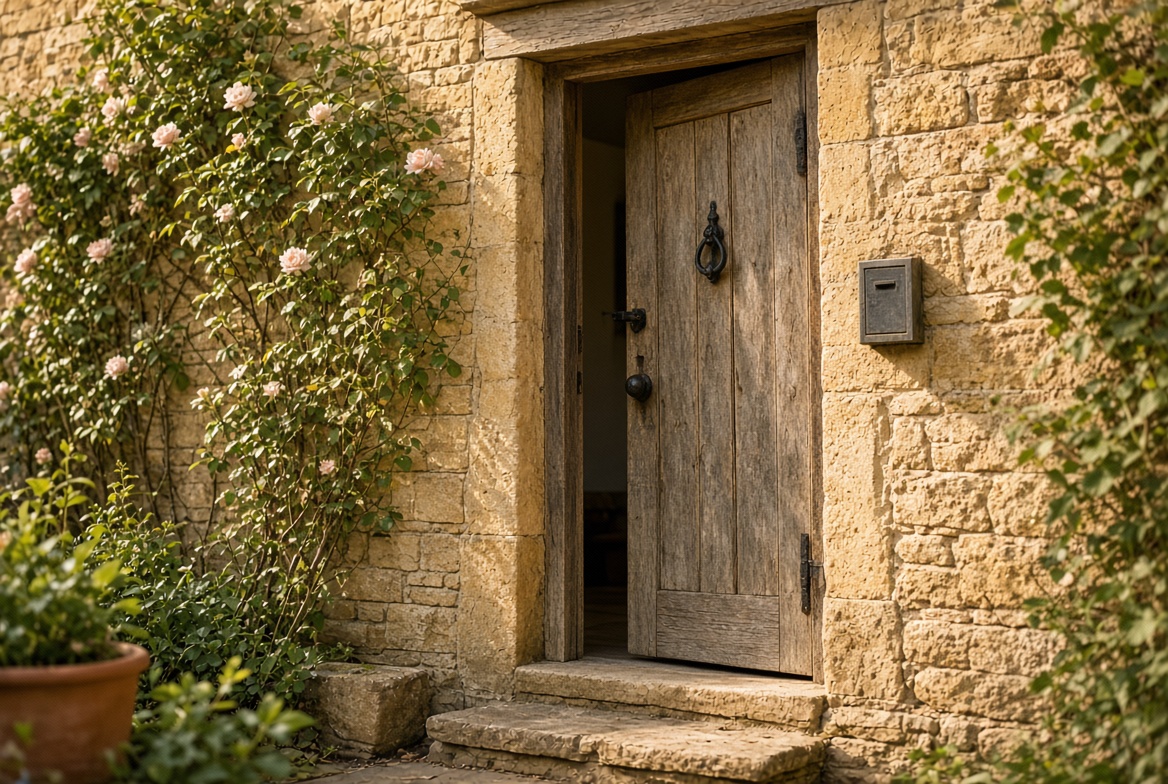 Cotswold cottage front door